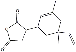 2-(3,5-Dimethyl-5-vinyl-2-cyclohexenyl)succinic anhydride 구조식 이미지