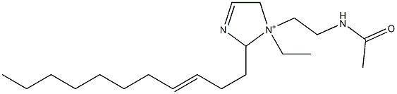 1-[2-(Acetylamino)ethyl]-1-ethyl-2-(3-undecenyl)-3-imidazoline-1-ium Structure
