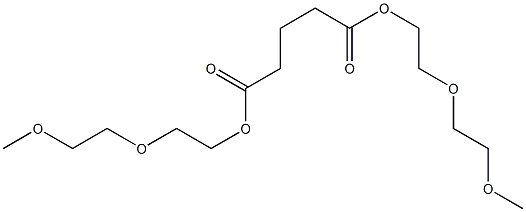 Pentanedioic acid bis[2-(2-methoxyethoxy)ethyl] ester Structure