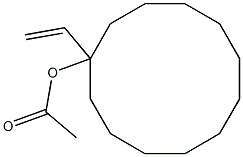 1-Acetoxy-1-ethenylcyclododecane Structure