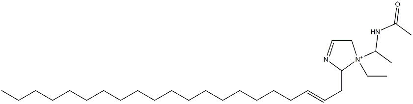 1-[1-(Acetylamino)ethyl]-1-ethyl-2-(2-henicosenyl)-3-imidazoline-1-ium 구조식 이미지