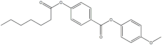 p-Heptanoyloxybenzoic acid p-methoxyphenyl ester 구조식 이미지