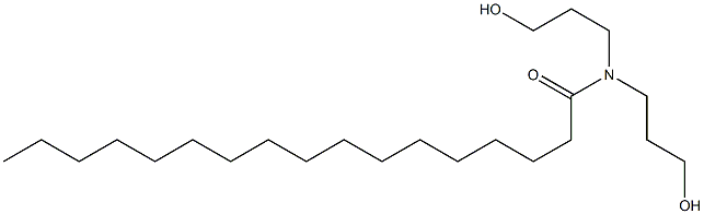 N,N-Bis(3-hydroxypropyl)heptadecanamide 구조식 이미지