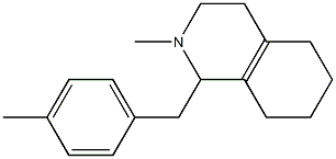 1,2,3,4,5,6,7,8-Octahydro-2-methyl-1-(4-methylbenzyl)isoquinoline 구조식 이미지