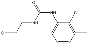 1-(2-Chloroethyl)-3-(2-chloro-3-methylphenyl)urea 구조식 이미지