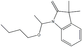 1-(1-Butyloxyethyl)-3,3-dimethyl-2-methyleneindoline Structure