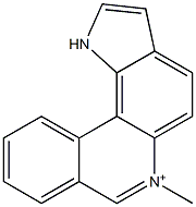 6-Methyl-1H-pyrrolo[2,3-a]phenanthridin-6-ium Structure