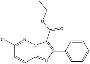 6-Chloro-2-phenylimidazo[1,2-b]pyridazine-3-carboxylic acid ethyl ester 구조식 이미지