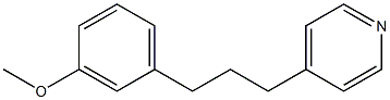 4-[3-(3-Methoxyphenyl)propyl]pyridine 구조식 이미지