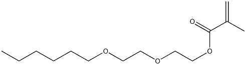 Methacrylic acid 2-[2-(hexyloxy)ethoxy]ethyl ester 구조식 이미지