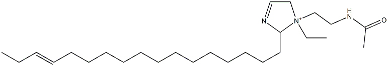 1-[2-(Acetylamino)ethyl]-1-ethyl-2-(14-heptadecenyl)-3-imidazoline-1-ium 구조식 이미지