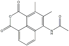4,5-Dimethyl-6-(acetylamino)-1H,3H-naphtho[1,8-cd]pyran-1,3-dione 구조식 이미지
