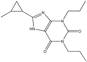 8-(2-Methylcyclopropyl)-1,3-dipropylxanthine Structure