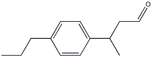 3-(4-Propylphenyl)butyraldehyde Structure