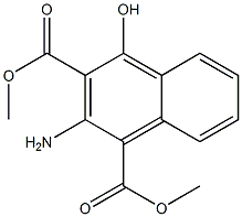 2-Amino-4-hydroxynaphthalene-1,3-dicarboxylic acid dimethyl ester 구조식 이미지