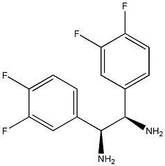 (1R,2S)-1,2-Bis(3,4-difluorophenyl)ethane-1,2-diamine Structure