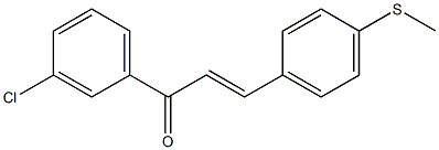 4-(Methylthio)-3'-chlorochalcone Structure