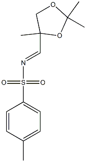 N-[(2,2,4-Trimethyl-1,3-dioxolan-4-yl)methylene]-4-methylbenzenesulfonamide 구조식 이미지