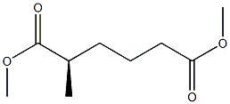 [R,(-)]-2-Methylhexanedioic acid dimethyl ester 구조식 이미지