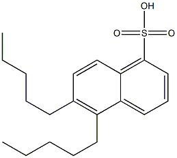 5,6-Dipentyl-1-naphthalenesulfonic acid Structure