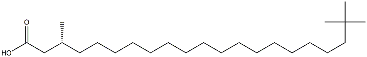 [R,(+)]-3,20,20-Trimethylhenicosanoic acid 구조식 이미지