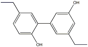 5,5'-Diethyl-1,1'-biphenyl-2,3'-diol 구조식 이미지