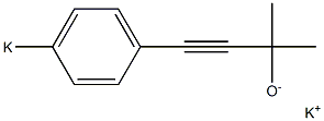 Potassium 3-(4-potassiophenyl)-1,1-dimethyl-2-propyne-1-olate 구조식 이미지