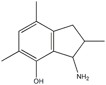 3-Amino-2,3-dihydro-2,5,7-trimethyl-1H-inden-4-ol 구조식 이미지