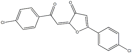 2-(4-Chlorobenzoylmethylene)-5-(4-chlorophenyl)furan-3(2H)-one 구조식 이미지
