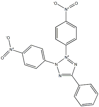 2,3-Bis(p-nitrophenyl)-5-phenyl-2H-tetrazol-3-ium 구조식 이미지