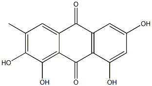 1,2,6,8-Tetrahydroxy-3-methyl-9,10-anthraquinone 구조식 이미지