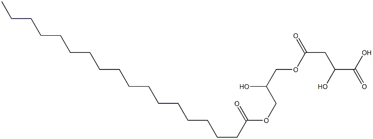 D-Malic acid hydrogen 4-(2-hydroxy-3-octadecanoyloxypropyl) ester 구조식 이미지