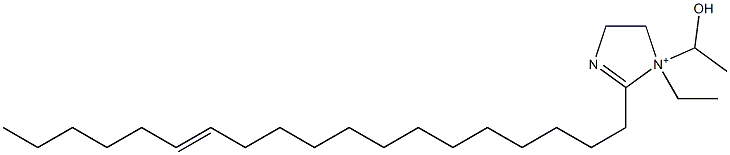 1-Ethyl-1-(1-hydroxyethyl)-2-(13-nonadecenyl)-2-imidazoline-1-ium 구조식 이미지