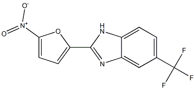 5-(Trifluoromethyl)-2-[5-nitrofuran-2-yl]-1H-benzimidazole Structure