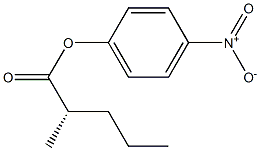 [S,(+)]-2-Methylvaleric acid p-nitrophenyl ester Structure