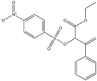 2-[[(p-Nitrophenyl)sulfonyl]oxy]-3-phenyl-3-butenoic acid ethyl ester Structure