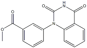 3-[(1,2,3,4-Tetrahydro-2,4-dioxoquinazolin)-1-yl]benzoic acid methyl ester 구조식 이미지