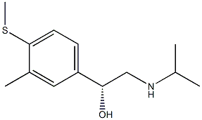 (R)-1-[3-Methyl-4-(methylthio)phenyl]-2-(isopropylamino)ethanol 구조식 이미지