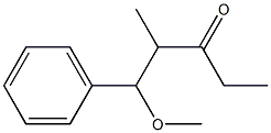 1-Methoxy-1-phenyl-2-methyl-3-pentanone 구조식 이미지