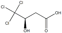 [R,(-)]-4,4,4-Trichloro-3-hydroxybutyric acid 구조식 이미지