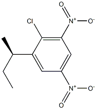 (-)-1-[(R)-sec-Butyl]-2-chloro-3,5-dinitrobenzene Structure