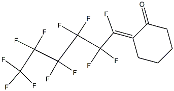 2-(Dodecafluorohexylidene)cyclohexanone 구조식 이미지