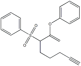 2-Phenoxy-3-phenylsulfonyl-1-octen-7-yne Structure