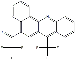 5-Trifluoroacetyl-7-trifluoromethylbenz[c]acridine 구조식 이미지