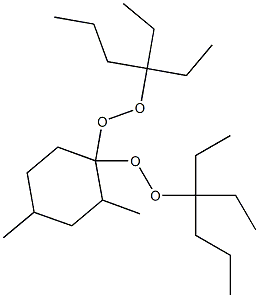2,4-Dimethyl-1,1-bis(1,1-diethylbutylperoxy)cyclohexane 구조식 이미지