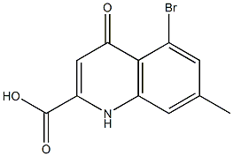 5-Bromo-7-methyl-1,4-dihydro-4-oxoquinoline-2-carboxylic acid Structure