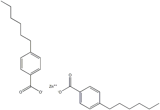Bis(4-hexylbenzoic acid)zinc salt Structure