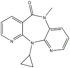 5,11-Dihydro-11-cyclopropyl-5-methyl-6H-dipyrido[3,2-b:2',3'-e][1,4]diazepin-6-one Structure