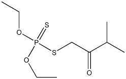 Dithiophosphoric acid O,O-diethyl S-(3-methyl-2-oxobutyl) ester Structure