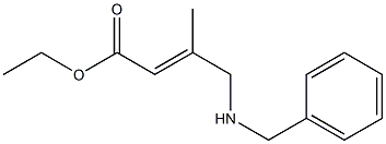 4-(Benzylamino)-3-methyl-2-butenoic acid ethyl ester Structure